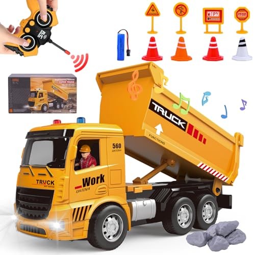 Kids Toys Cars - Present for 5+ Year Old Boy - Remote Control Toy Dump Truck