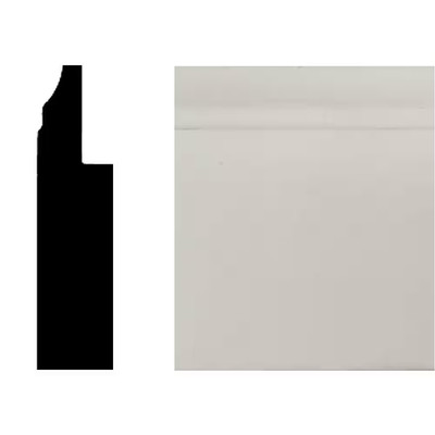 3/4 In. X 3 In. X 8 Ft. MDF Wainscot Baseboard Moulding