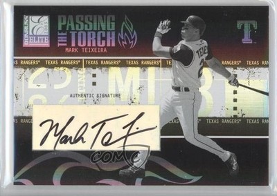 2005 Donruss Elite Passing the Torch Auto 42/75 Mark Teixeira #PT-21 Auto g6w