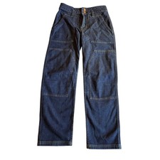 NWT Pilcro Anthropologie The Wanderer High Rise Wide Leg Utility Jeans Indigo 26