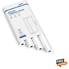 4 Rolls of Quick-Dry Thermal Printer Paper 8.5''x11'' - Eco-Friendly & Jam-Free