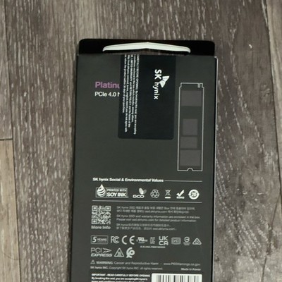 SK hynix Platinum P41 2TB PCIe NVMe Gen4 7 000MB/s LPDDR4 M.2 2280