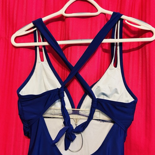 #8564 WOMENS PURPLE ONE PIECE BATHING SUIT SIZE M - Picture 5 of 6