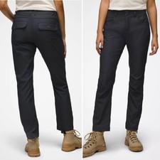 Prana Halle Straight Pants Black Straight Fit Nylon Elastane Women NO SIZE TAG