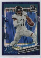 2023 Panini Donruss Optic Rated Rookie Purple Shock Prizm Parker Washington 1eu9