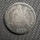 1890  *S *  SEATED LIBERTY SILVER DIME   **  **  FREE SHIPPING! C2613