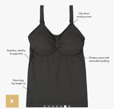 Kindred Bravely Women's Size Medium Black Simply Sublime Nursing Tank