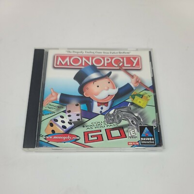 Monopoly PC CD-ROM Computer Game for Windows 95/98 Hasbro Interactive 1999