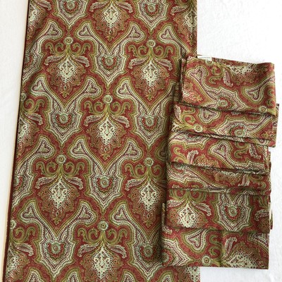 Pottery Barn Red Paisley Set Of 6 Napkins 20 Square Table