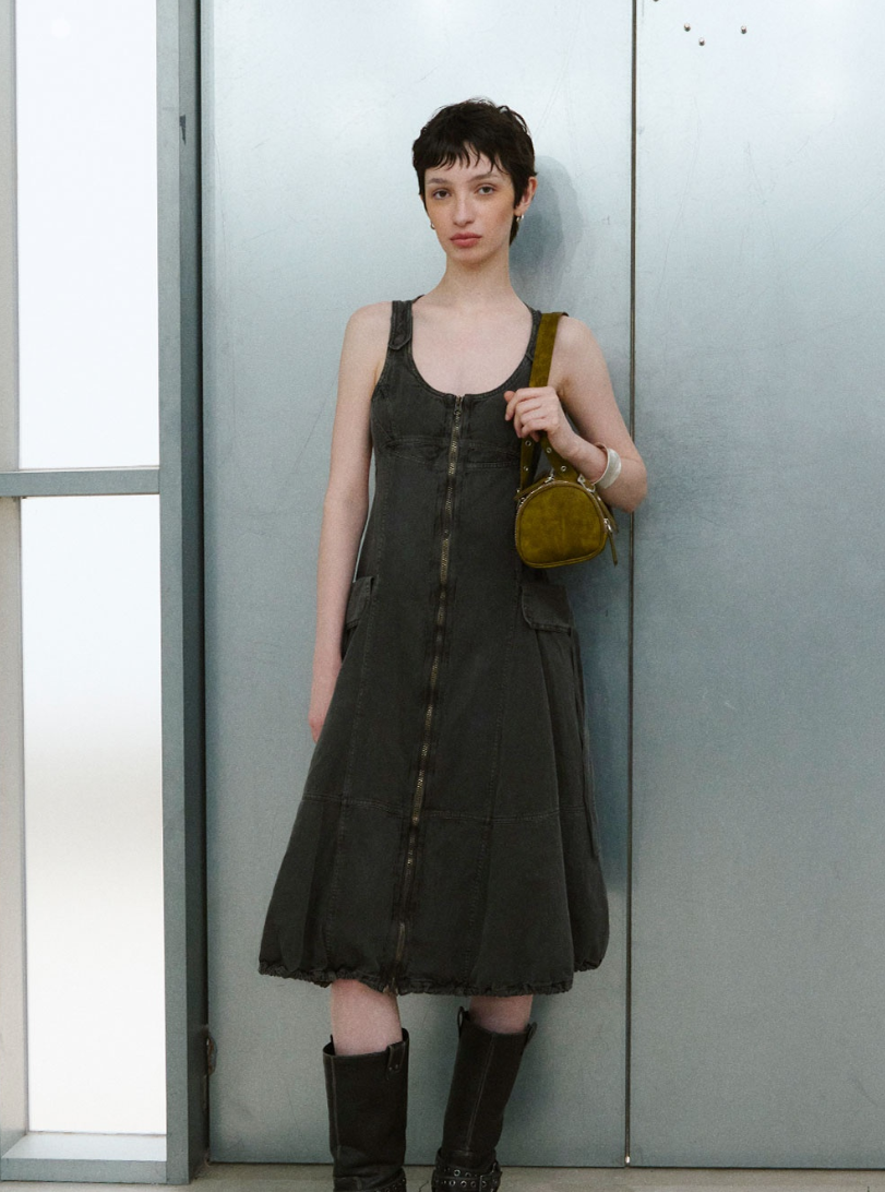 SAND MUSEUM OAK BAG [Moss Green] / Vegan Leather, Shoulder