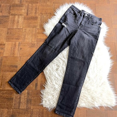 BP Nordstrom 28 Black Wash Mom Jeans 
