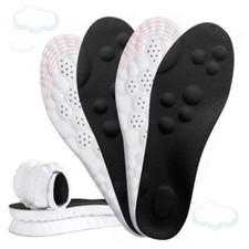 2 Pairs 4D Cloud Soles for Women - Soft Memory Foam Cushioning US W 6.5-9 Black