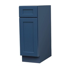 Harbor Blue shaker style kitchen base cabinet