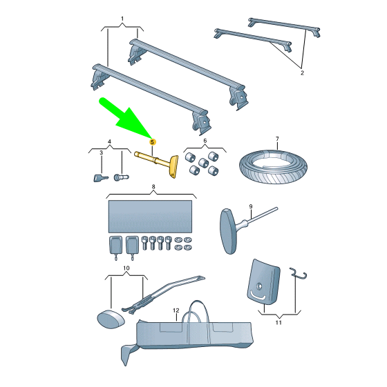 AUDI A3 8V1, 8VK Roof Rack Torque Wrench 4K9071712 NEW eBay