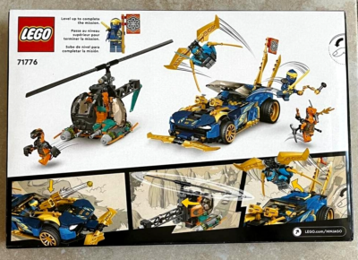 LEGO NINJAGO Jay and Nya's Race Car EVO Set 71776, 536pcs, New in