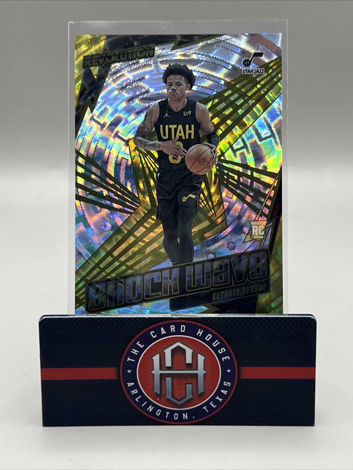 2023-24 Revolution Keyonte George Rookie RC Fractal Shock Wave Utah Jazz TT1