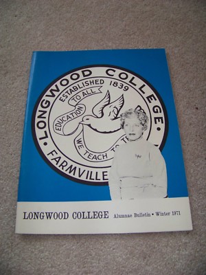 1971 Alumnae Bulletin Winter Issue Longwood College Farmville VA Patricia Perry