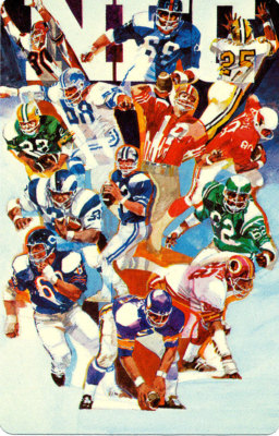 1970's NFC-ART PLAYlNG-CARD  Chicago BEARS