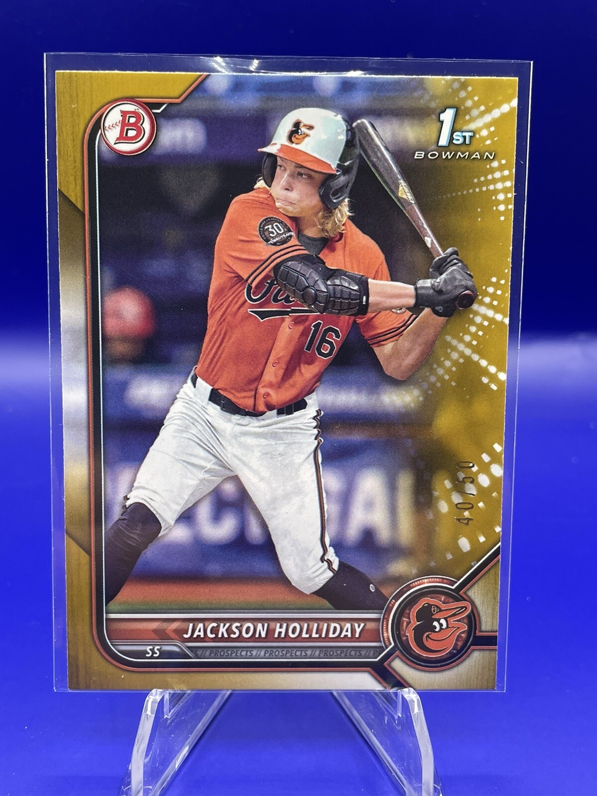 2022 1st Bowman Draft  - #BD-168 Jackson Holliday (RC) GOLD /50