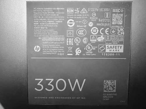HP/Envy/Omen/Z VR 330W 7.4MM PLUG 19.5V 16.92A AC ADAPTER TPC-DA60, Genuine OEM - Afbeelding 6 van 9