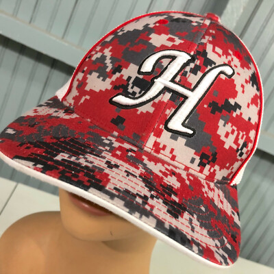 Digital Camo Red Polar Bears Pacific Large XL Stretch H Logo