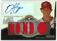 Bryce Harper 2012 Topps Triple Threads Rookie Autograph Card #TTAR-270 15/18