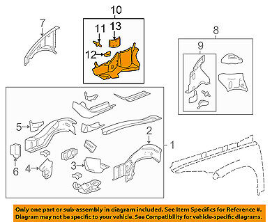 New Front Driver Side Fender Splash Shield For Chevrolet Chevrolet HHR