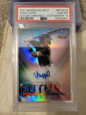 2021 Bowman's Best Yiddi Cappe Future Vibrance Ref Auto #045/150 PSA 10