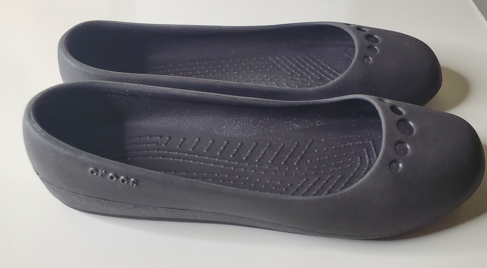 Crocs Kadee Ballet Flats Black Closed Toe Shoes Women… Gem