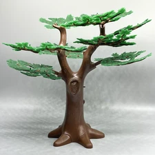 Playmobil Large Oak Tree Dark Brown Green Branches Woods Forest Landscape Scene