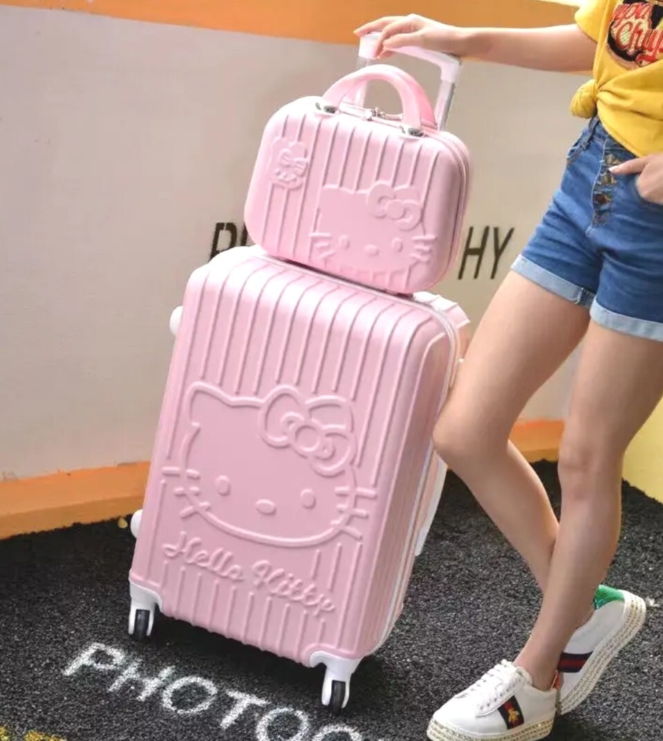 SANRIO HELLO KITTY 2 pcs SET SUITCASE SET LUGGAGE TRAVEL | eBay