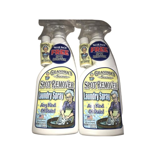 (2Pack) GRANDMA's Secret ANY SPOT REMOVER Laundry Spray + Bonus Stain