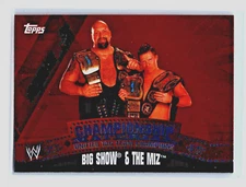 2010 Topps WWE - Championship Material #C The Miz, Big Show
