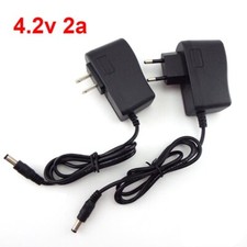 For 18650 Lithium Battery 4.2V 2A DC Adapter Power Supply Charger 5.5 2.5MM plug