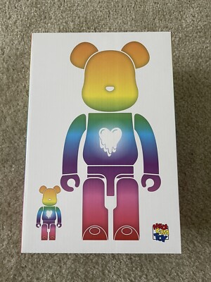 *Ships Today* Emotionally Unavailable Gradient Be@rbrick 400% + 100% Set *New*