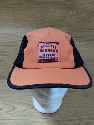 BULLEIT BOURBON 90 PROOF FRONTIER WHISKEY Mesh Sides STRAPBACK Baseball Cap Hat!