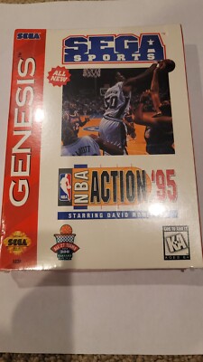 Nba Packaging Brand New - Factory Sealed - NBA Action '95 (Sega Sports) - Original ...