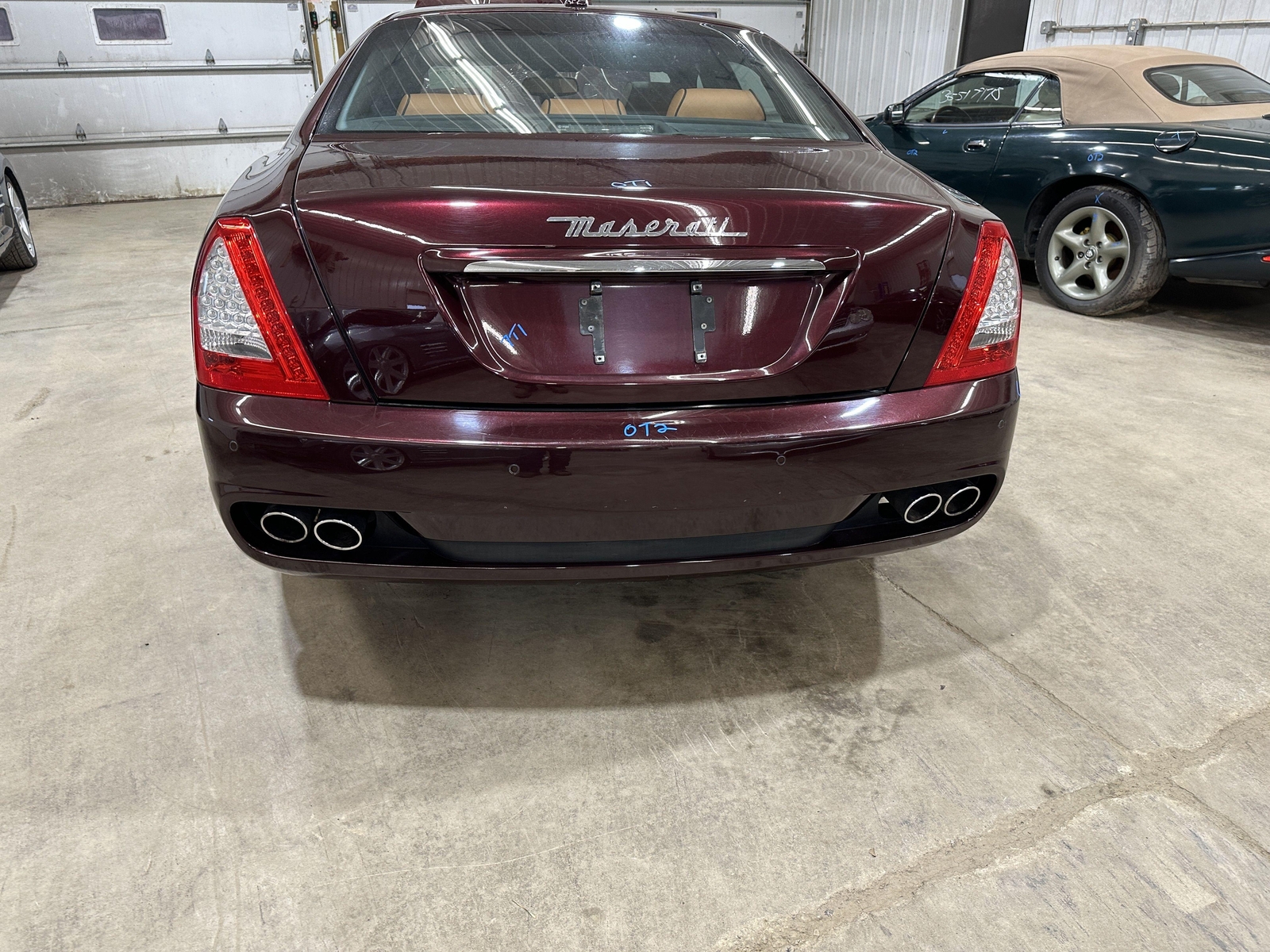 09 MASERATI QUATTROPORT REAR TRUNK DECKLID TAIL GATE BORDEAUX PONTEVECCHIO BPM