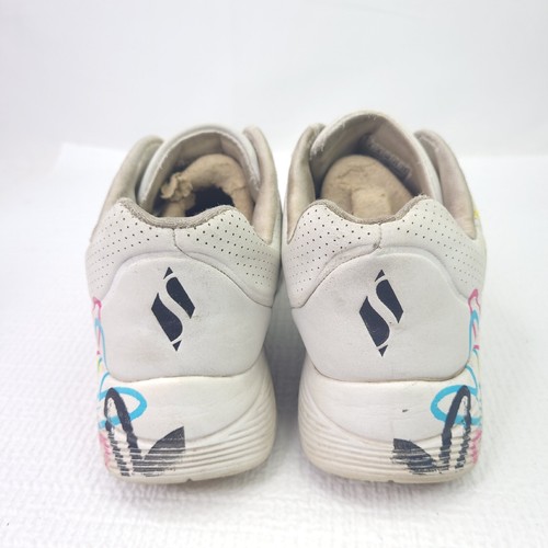Skechers Uno Lite Heart Wedge Sneakers Lace Up Athletic Training Shoe Youth Sz 4 - Picture 4 of 9