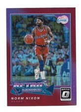 /99 2017-18 Panini Donruss Optic Retro Series Red Prizm #8 Norm Nixon Basketball