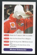 RARE 2002 QOS F1 MICHAEL SCHUMACHER RACING CARD HARD TO FIND LEGEND 