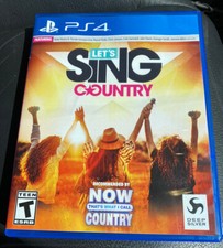 PS4 Let’s Sing Country Hardly Used Mint Condition
