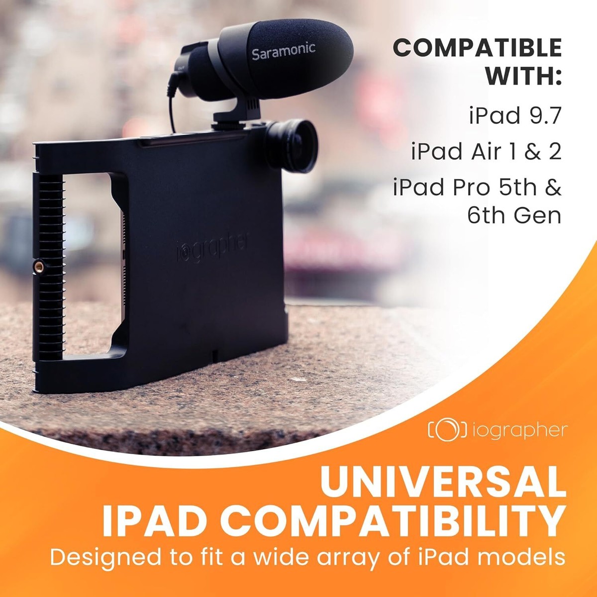 Iographer Filmmaking Ipad Tripod For Filming IOgrapher IPad Case With  Handles For Tripod Compatible W/iPad Black