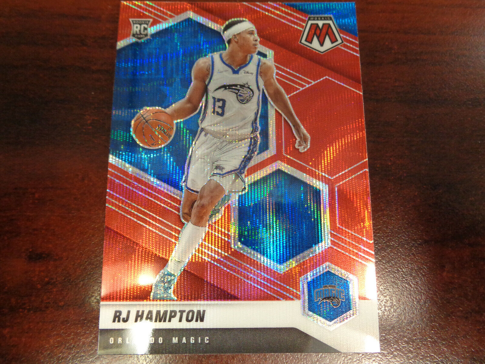 2020-21 Mosaic Tmall Asia RJ Hampton #233 RED WAVE Prizm RC-Magic