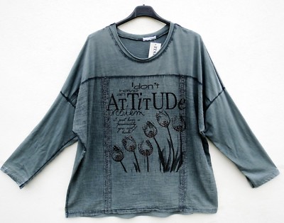 NEW Italy Moda Tunic Tunic Tunic Shirt XL 48 50 Lagenlook **