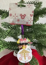 DISNEY PARKS IT’S A SMALL WORLD CLOCK FACE SKETCHBOOK HOLIDAY ORNAMENT ~ NWT!