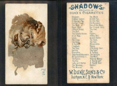 1889 N87 W. DUKE SONS & CO. SHADOWS '' PAT ''         501