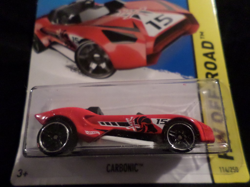 HW HOT WHEELS 2015 HW OFF-ROAD #114/250 CARBONIC CONVERTIBLE HOTWHEELS RED VHTF