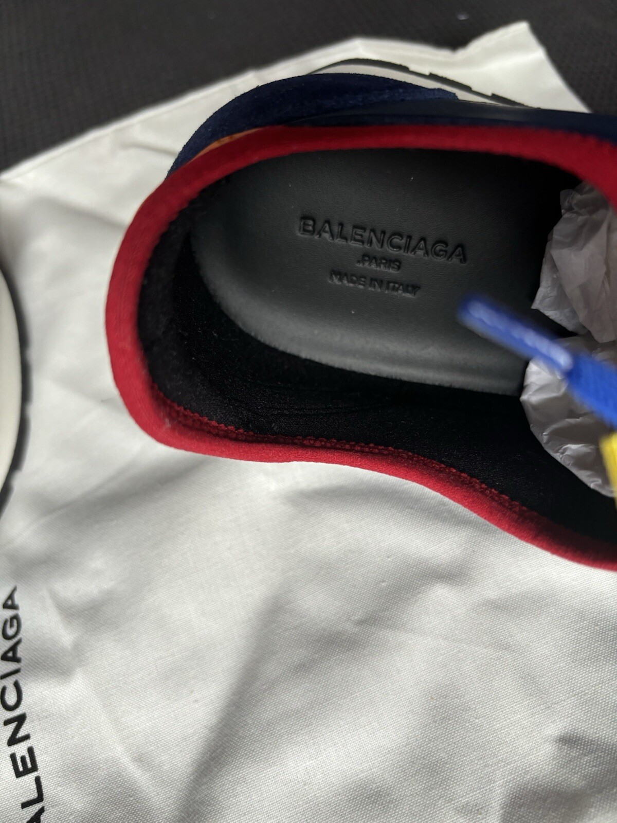 Balenciaga Multicolor Leather And Mesh Race Runner Low Top Sneakers Size 37 image 5