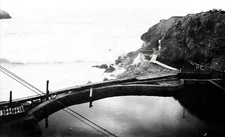 c.1890 SAN FRANCISCO~EARLY CONSTRUCTION SUTRO BATHS w/SEAWALL,PT. LOBOS~NEGATIVE